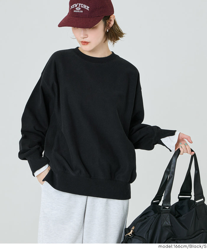 コカ coca ヘビーウェイト裏毛レイヤードスウェット （Charcoal） Charcoal