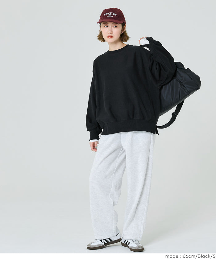 コカ coca ヘビーウェイト裏毛レイヤードスウェット （Charcoal） Charcoal