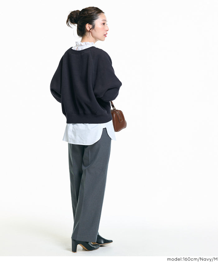 コカ coca ラグランクロップドスウェット （Navy） Navy