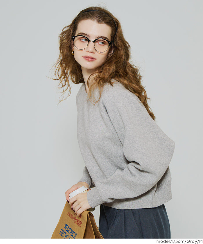 コカ coca ラグランクロップドスウェット （Navy） Navy