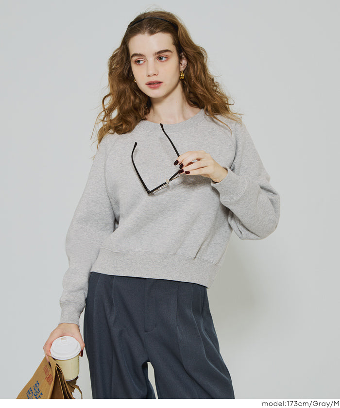 コカ coca ラグランクロップドスウェット （Navy） Navy