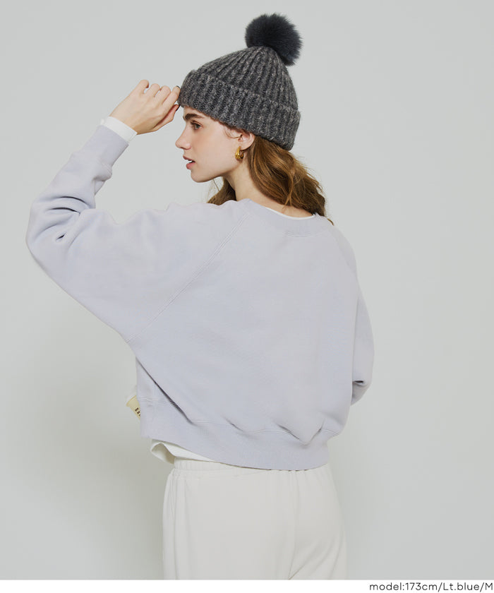 コカ coca ラグランクロップドスウェット （Navy） Navy