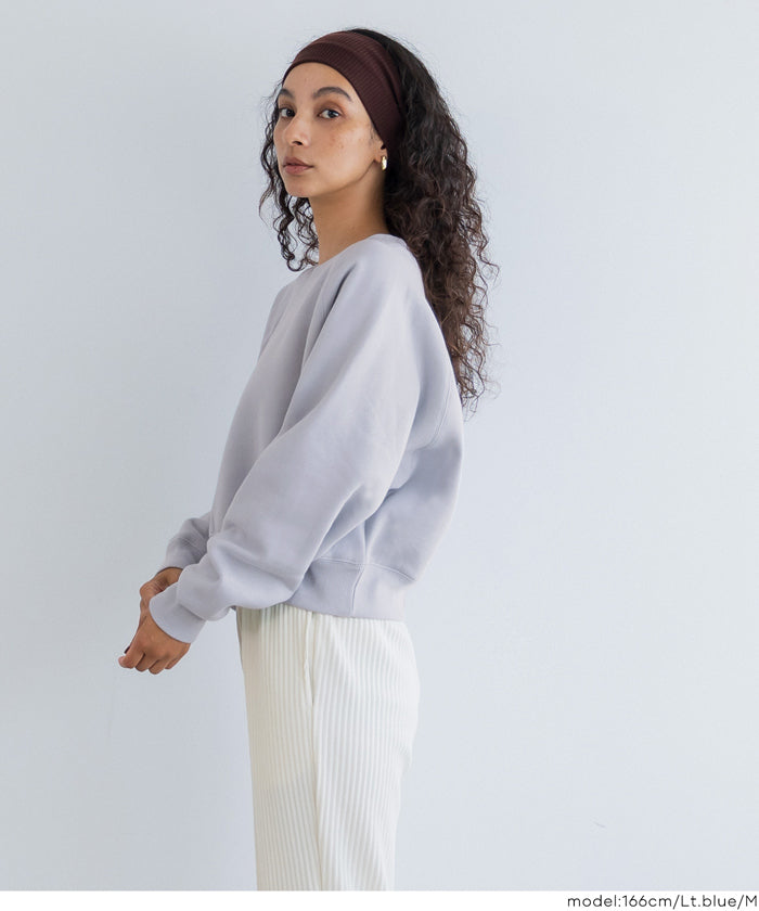 コカ coca ラグランクロップドスウェット （Navy） Navy