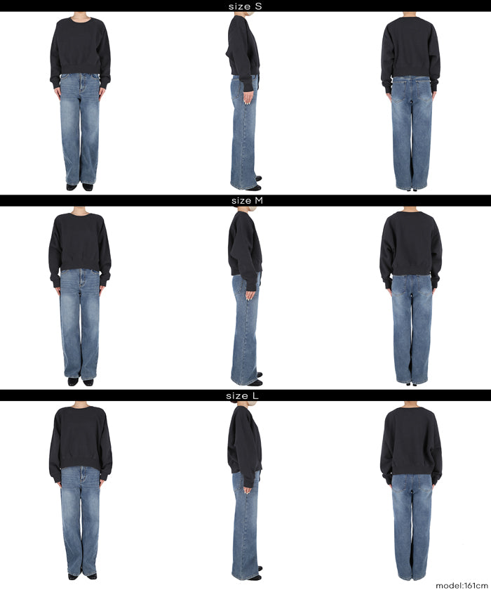 コカ coca ラグランクロップドスウェット （Navy） Navy