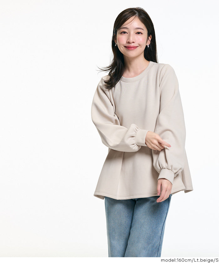 コカ coca ソフトスウェットタックフレアトップス （Lt.beige） Lt.beige