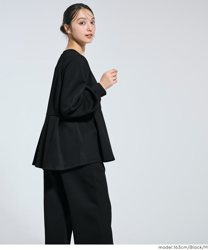 コカ coca ソフトスウェットタックフレアトップス （Lt.beige） Lt.beige