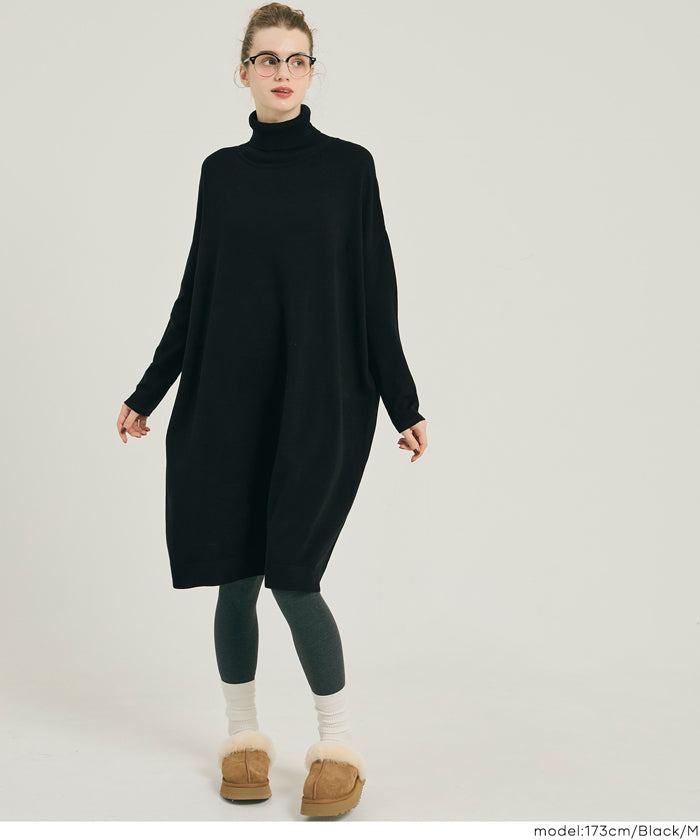 コカ coca タートルニットワンピース （Gray） Gray