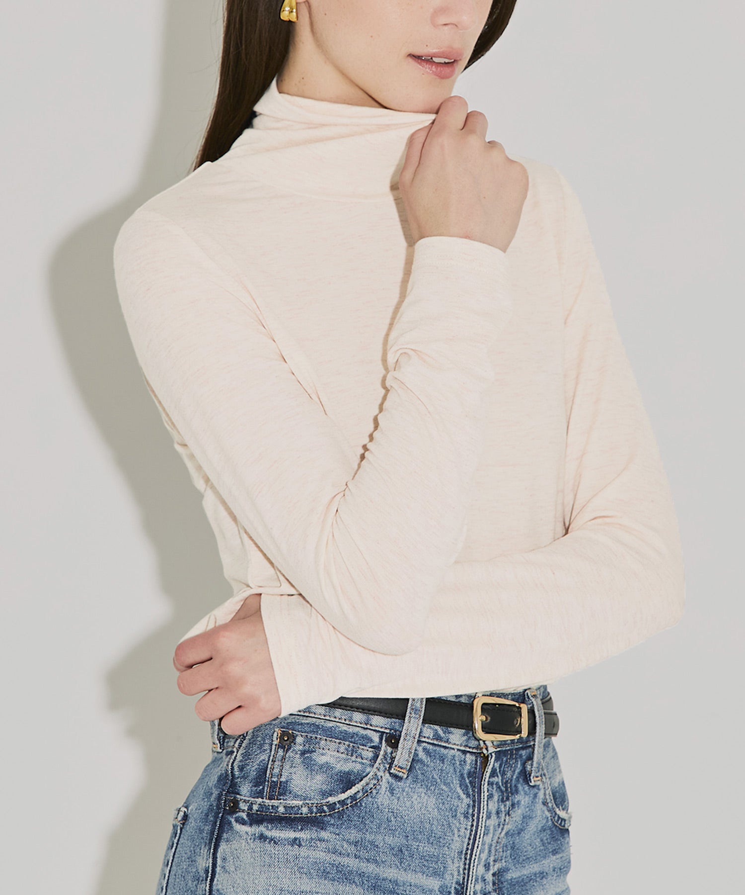 コカ coca タートルネックトップス （Oatmeal） Oatmeal