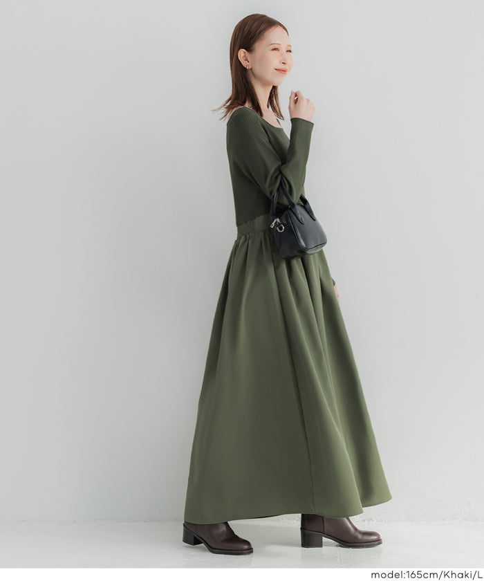 コカ coca ニットドッキングワンピース （Khaki） Khaki