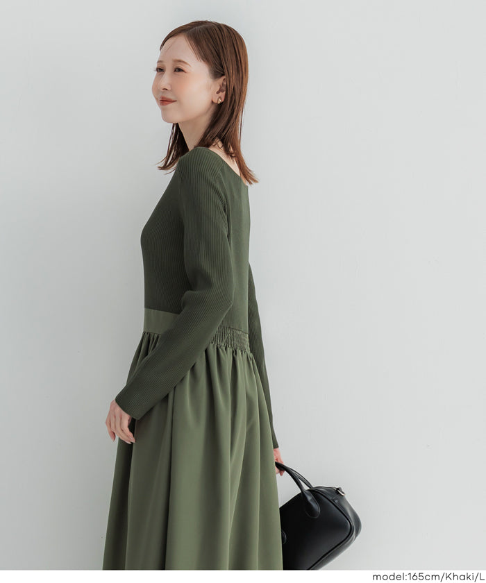 コカ coca ニットドッキングワンピース （Khaki） Khaki