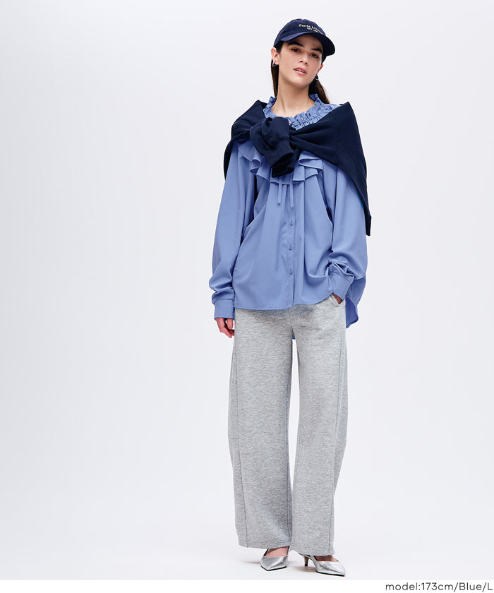 コカ coca ビックカラーチュニックブラウス （White） White