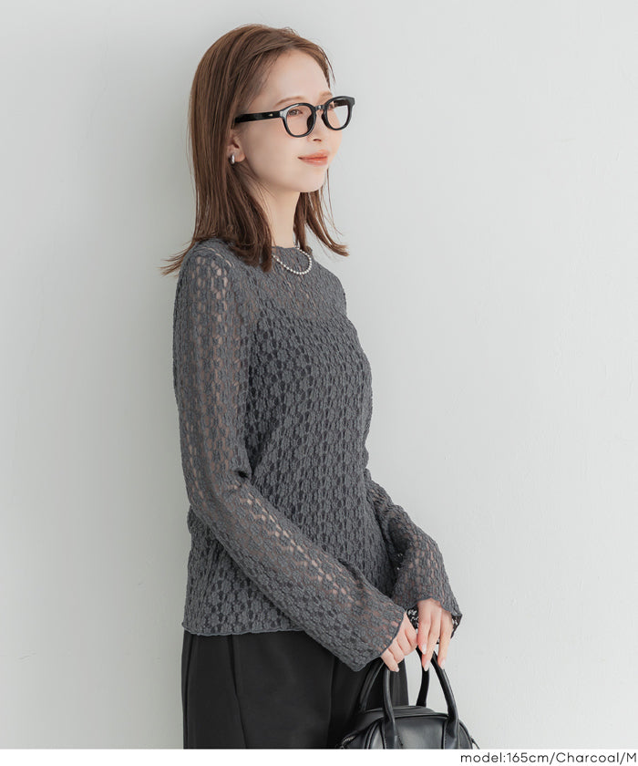 コカ coca ストレッチレーストップス （Ivory） Ivory