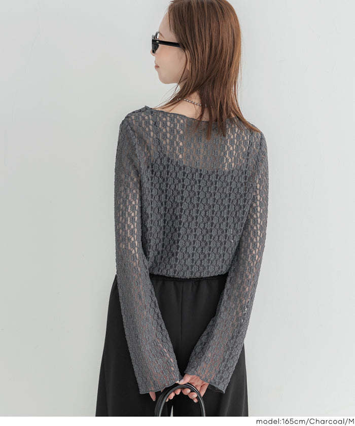 コカ coca ストレッチレーストップス （Ivory） Ivory