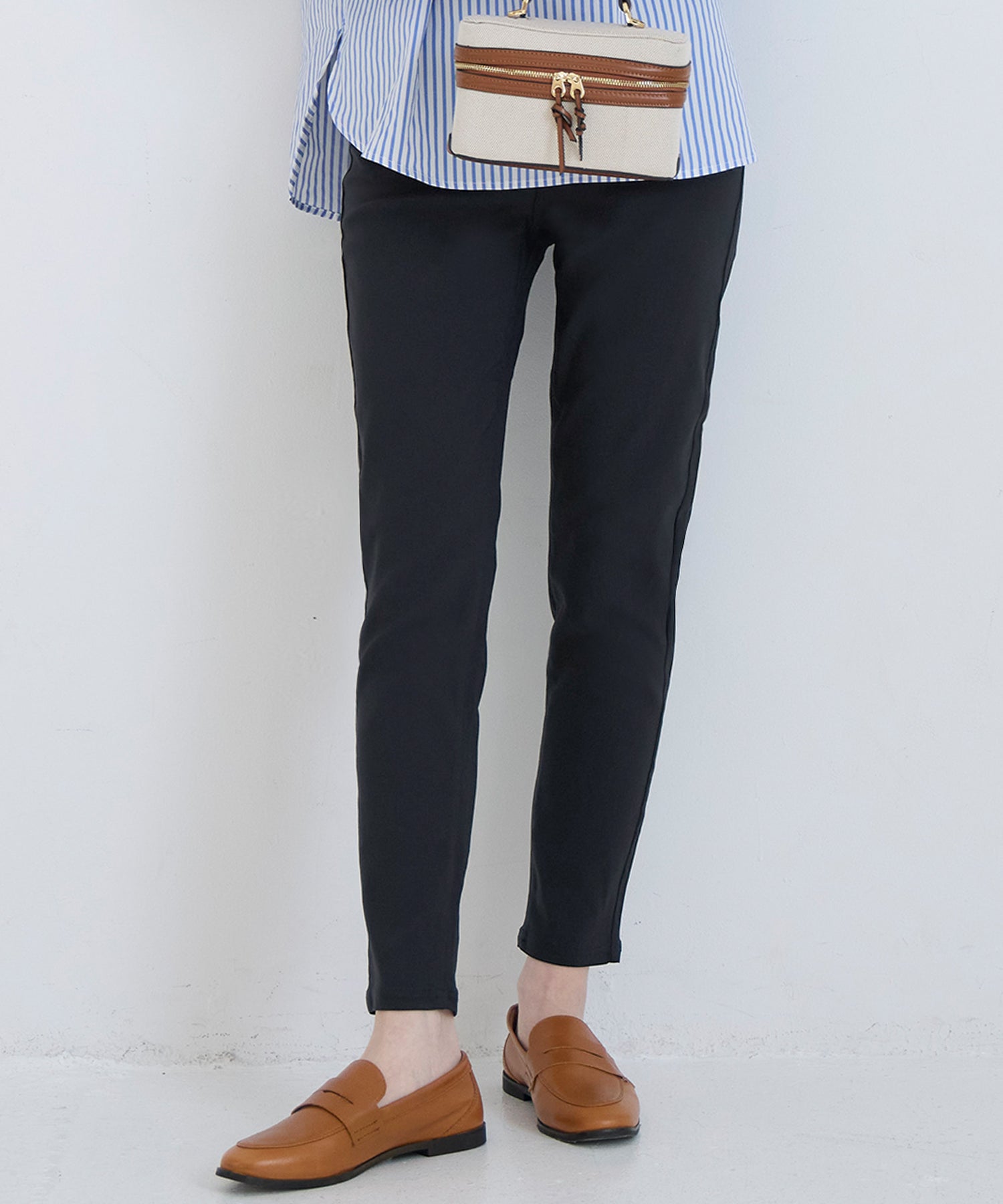 コカ coca ウルトラストレッチ スキニーパンツ股下65cm （Navy） Navy