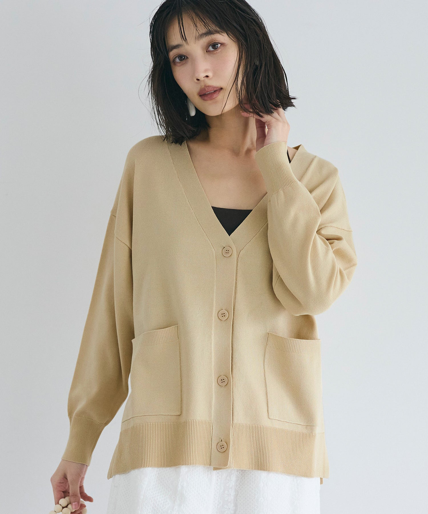 コカ coca ビックカーディガン （Beige） Beige