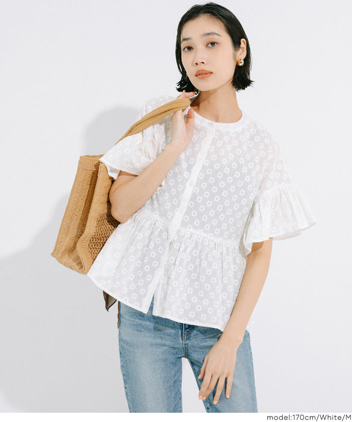 コカ coca レースブラウス （White） White