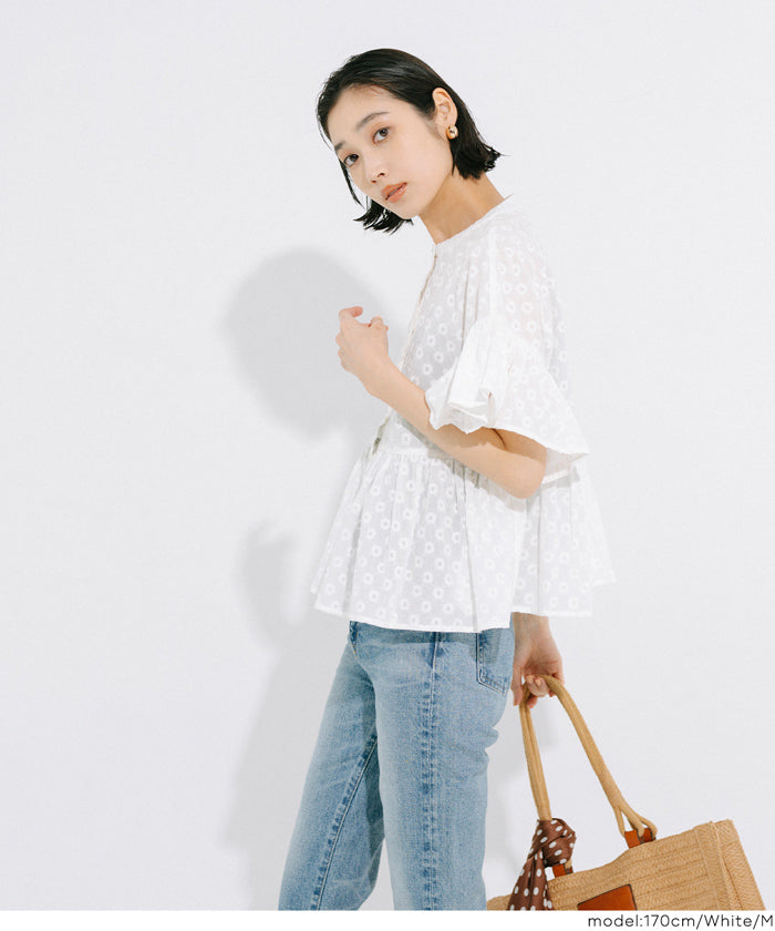 コカ coca レースブラウス （White） White