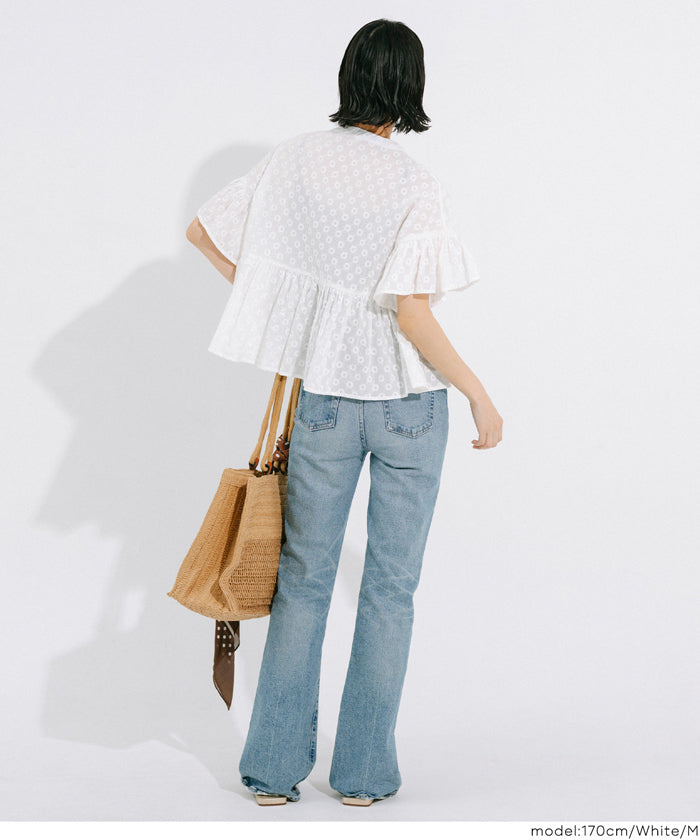 コカ coca レースブラウス （White） White