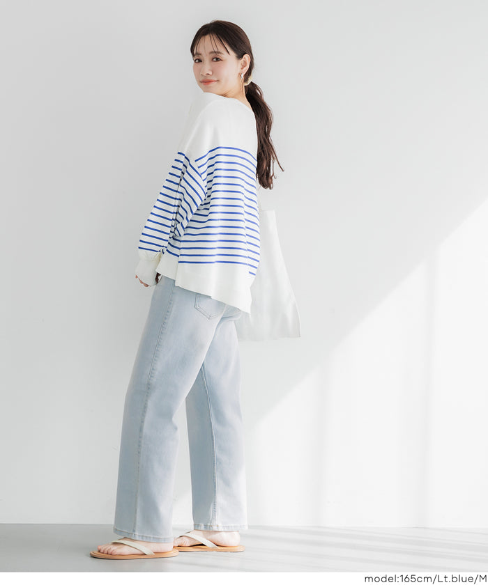 コカ coca ムーヴデニムストレートパンツ （White） White