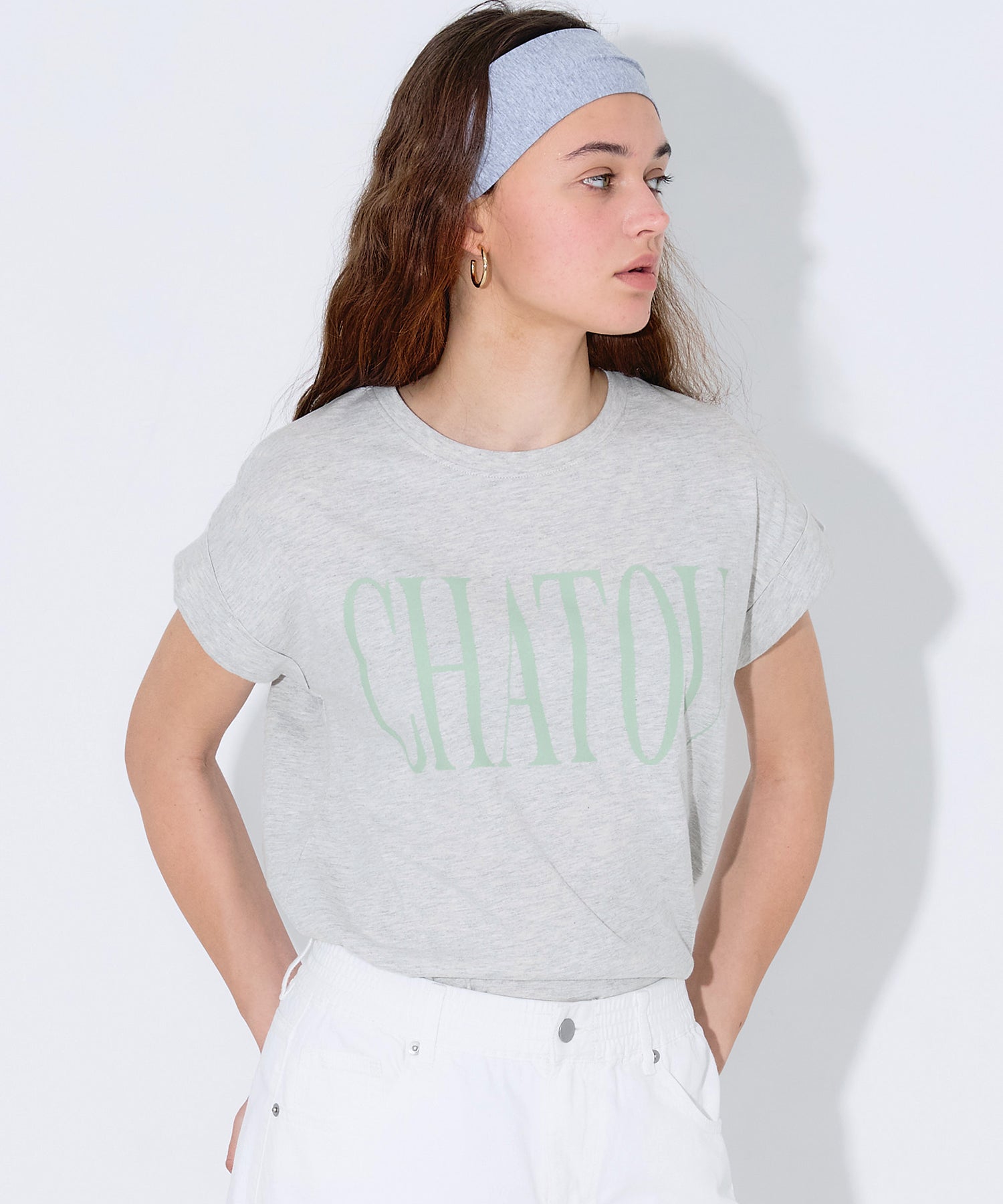 コカ coca フレンチスリーブプリントTシャツ （Oatmeal） Oatmeal