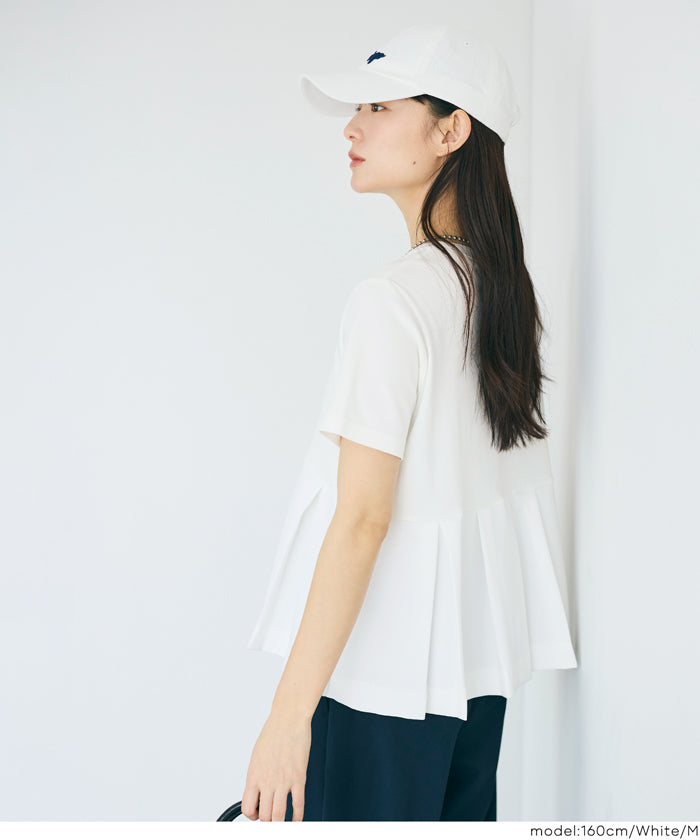 コカ coca タック異素材切替Tシャツ （Black） Black