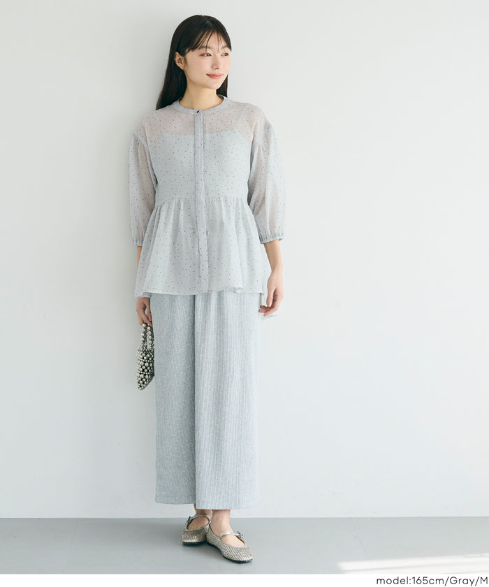 コカ coca シアーフレアブラウス （Ivory） Ivory