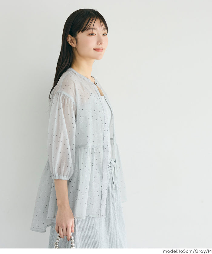 コカ coca シアーフレアブラウス （Ivory） Ivory