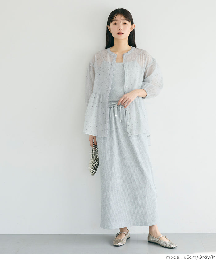 コカ coca シアーフレアブラウス （Ivory） Ivory