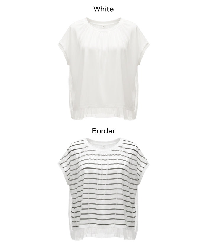 コカ coca チュールドッキングT （Border） Border