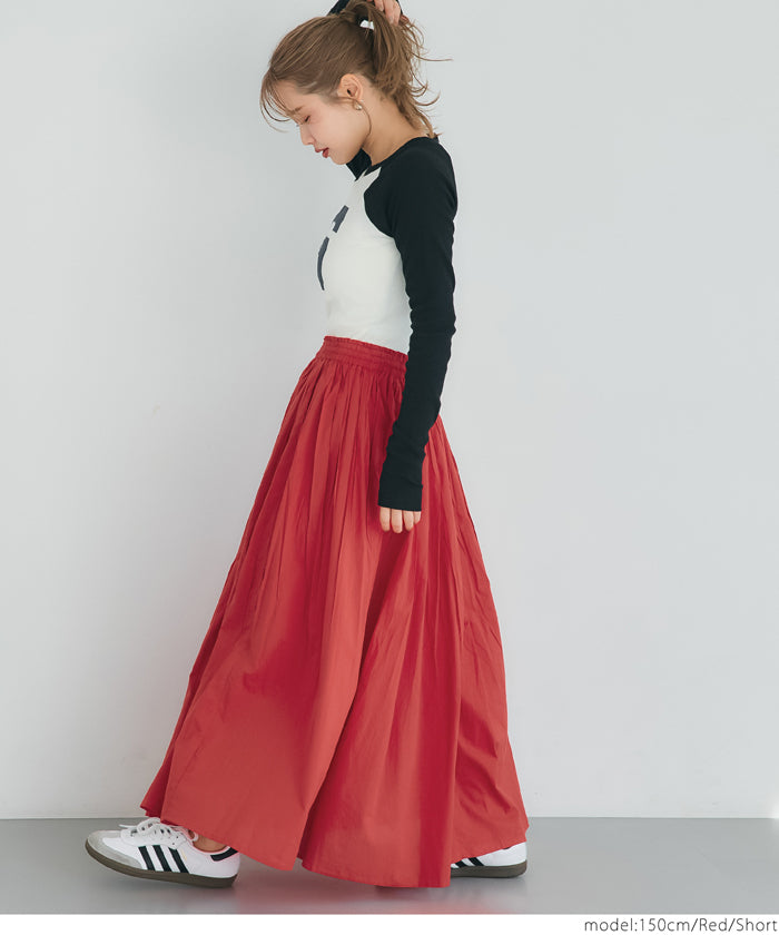 Coca Cotton Voile Flared Skirt