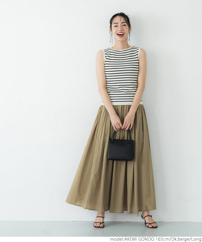 Coca Cotton Voile Flared Skirt