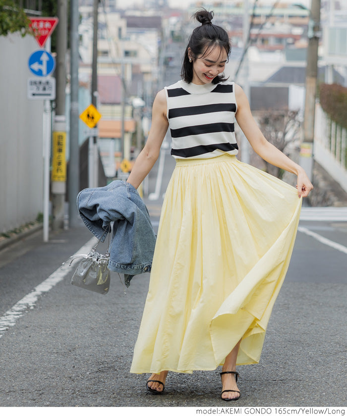 Coca Cotton Voile Flared Skirt