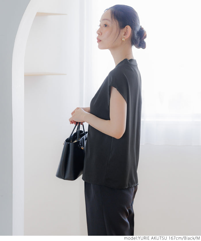【WEB限定セール】コカ coca とろみVネックブラウス （Khaki） Khaki