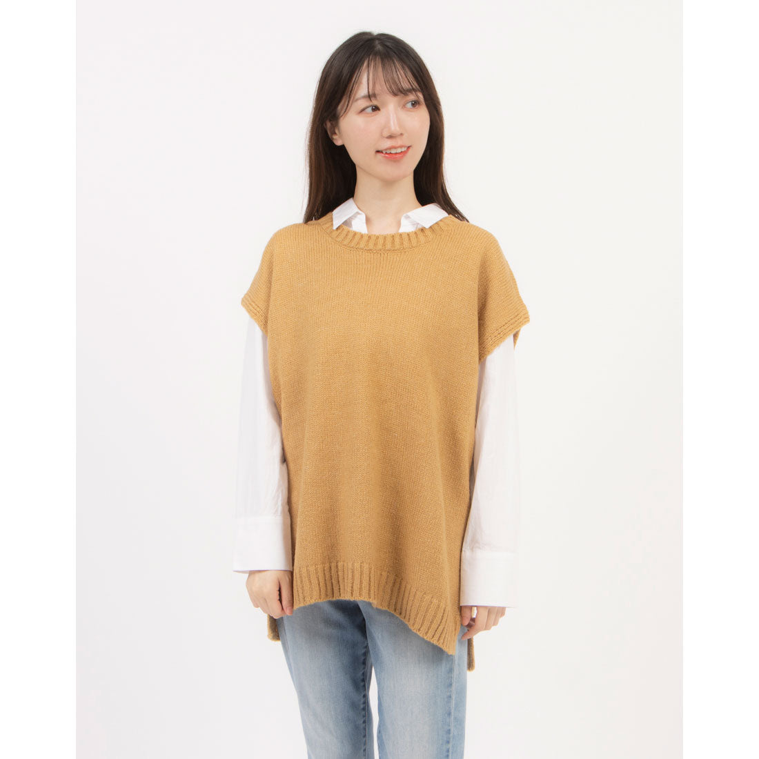 コケットコレクション COKETT COLLECTION ニットベスト,ベージュ