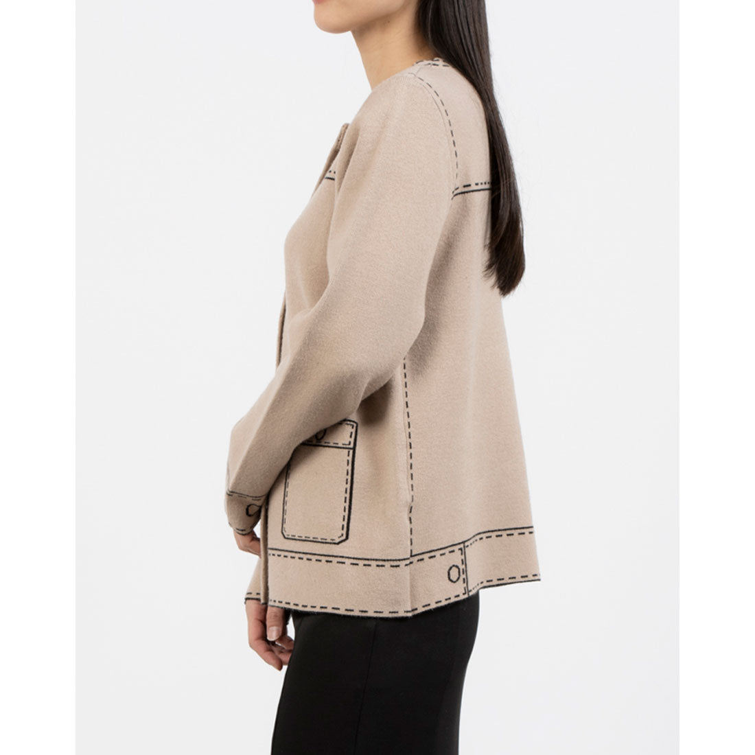 COKETT COLLECTION Trompe-l'œil Unit Cardigan