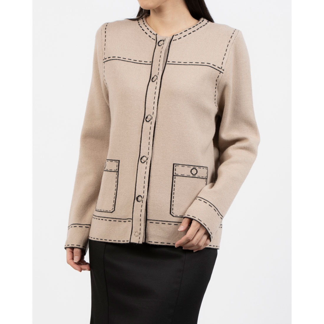 COKETT COLLECTION Trompe-l'œil Unit Cardigan