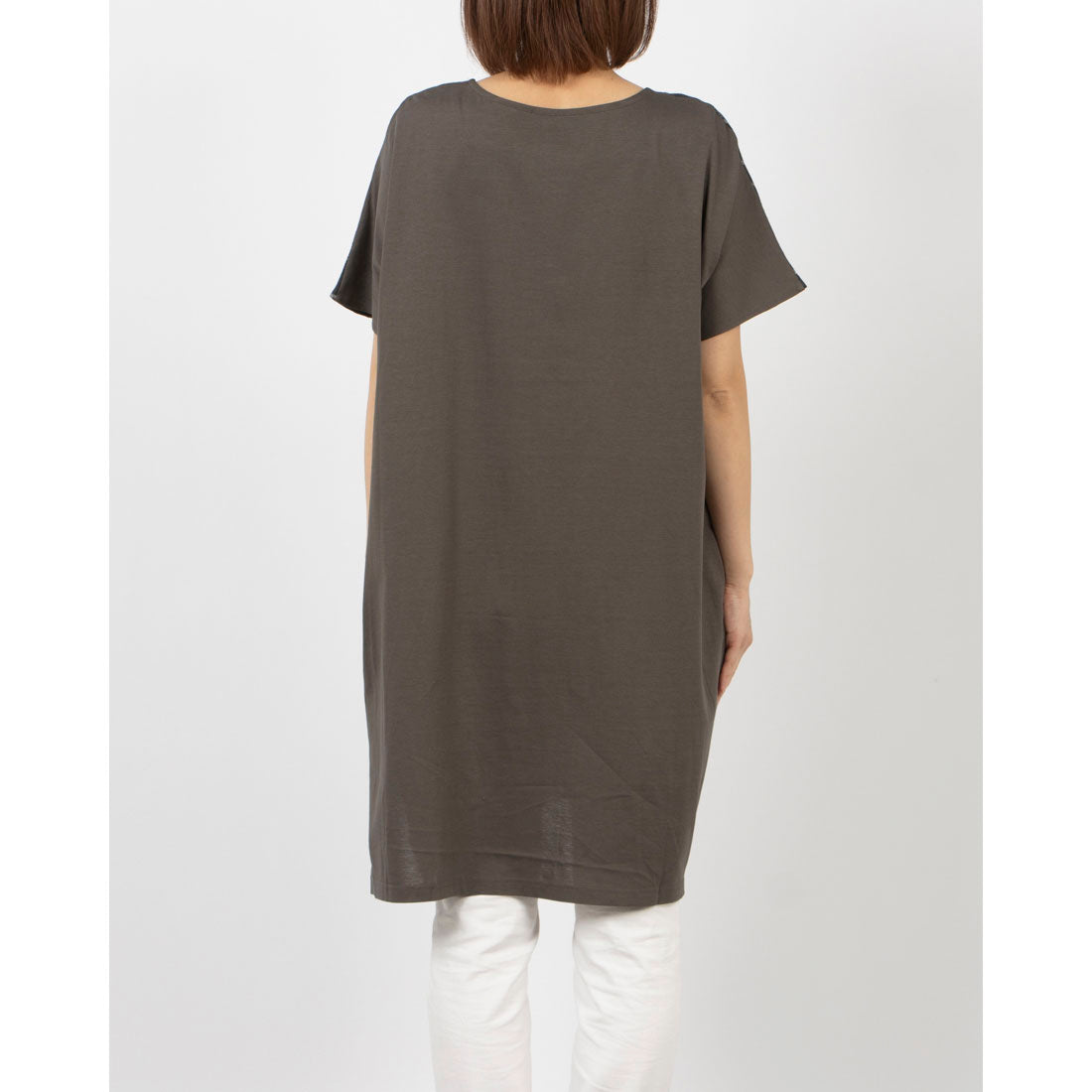 コケットコレクション COKETT COLLECTION ストライプチュニック （カーキ） カーキ