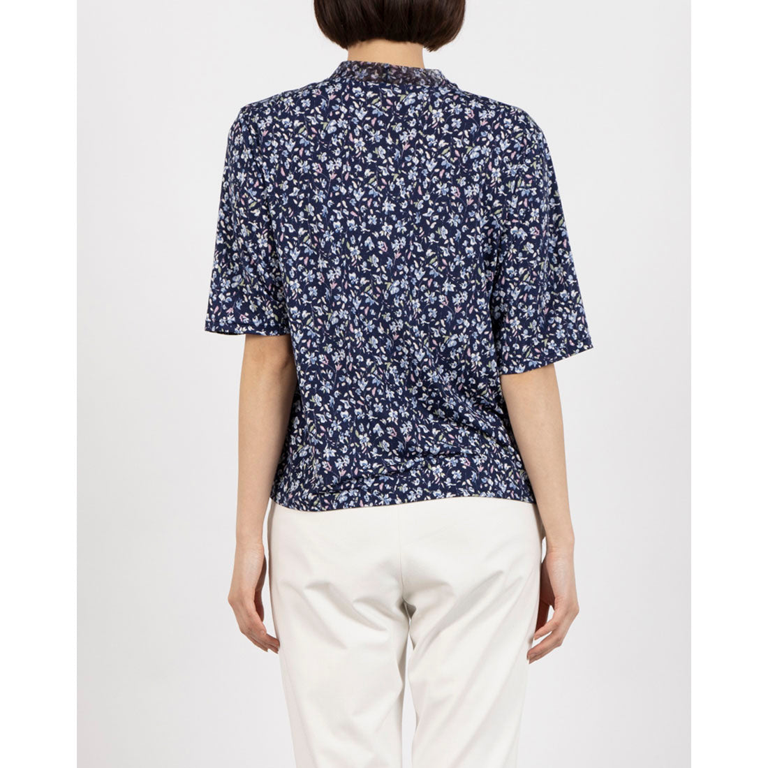 COKETT COLLECTION Small Floral Print Cut and Sew Top