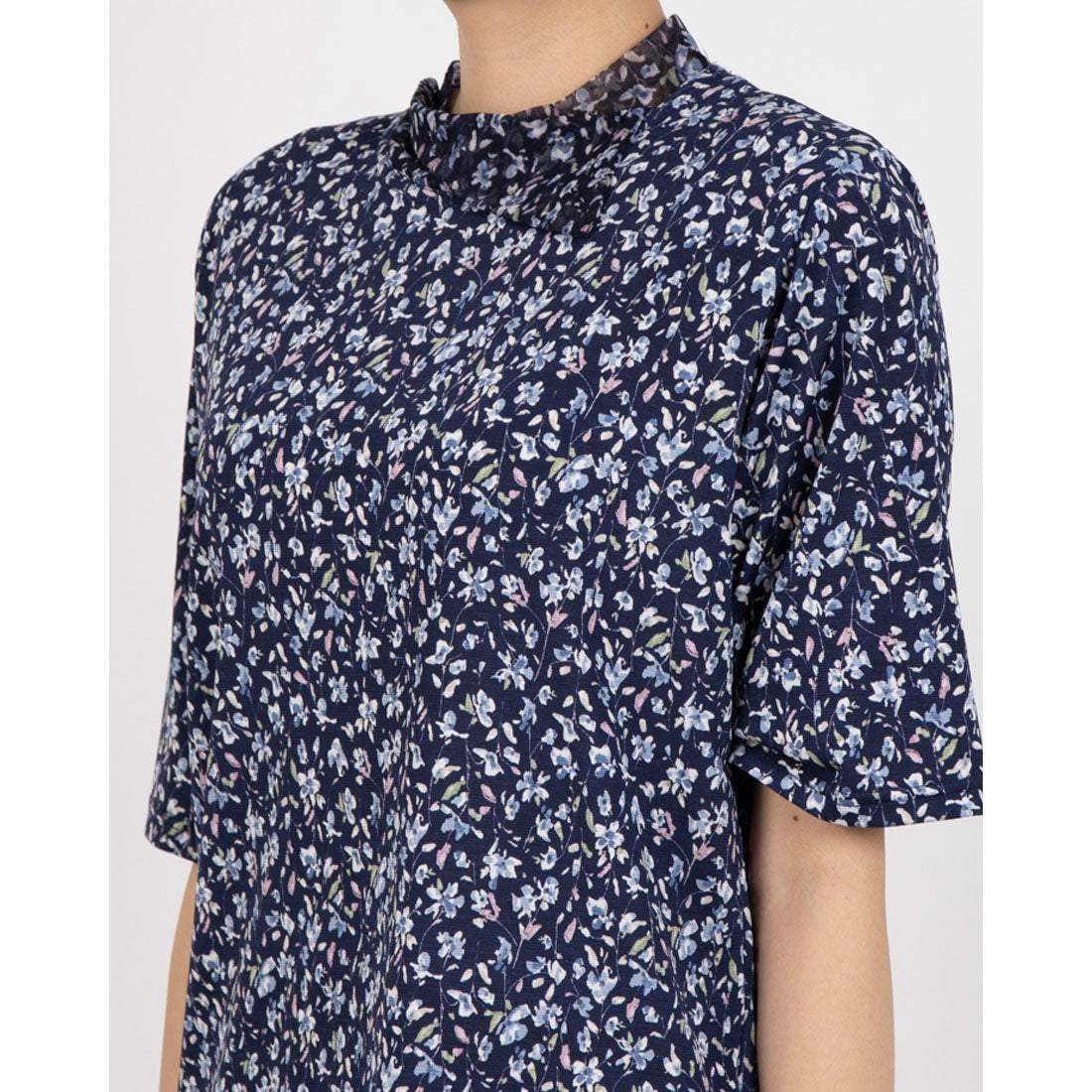 COKETT COLLECTION Small Floral Print Cut and Sew Top