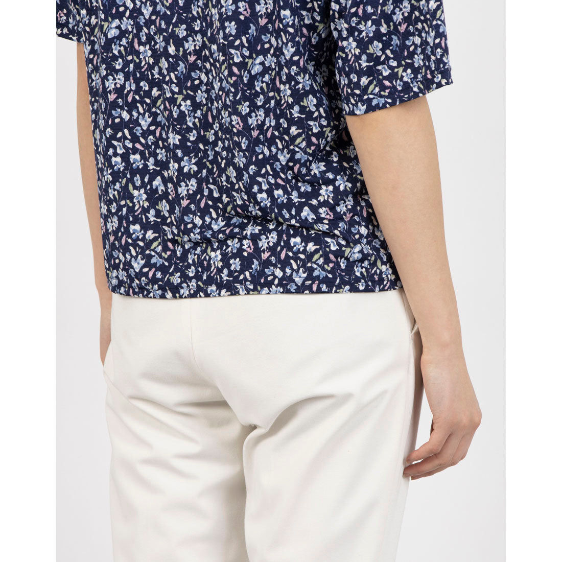 COKETT COLLECTION Small Floral Print Cut and Sew Top