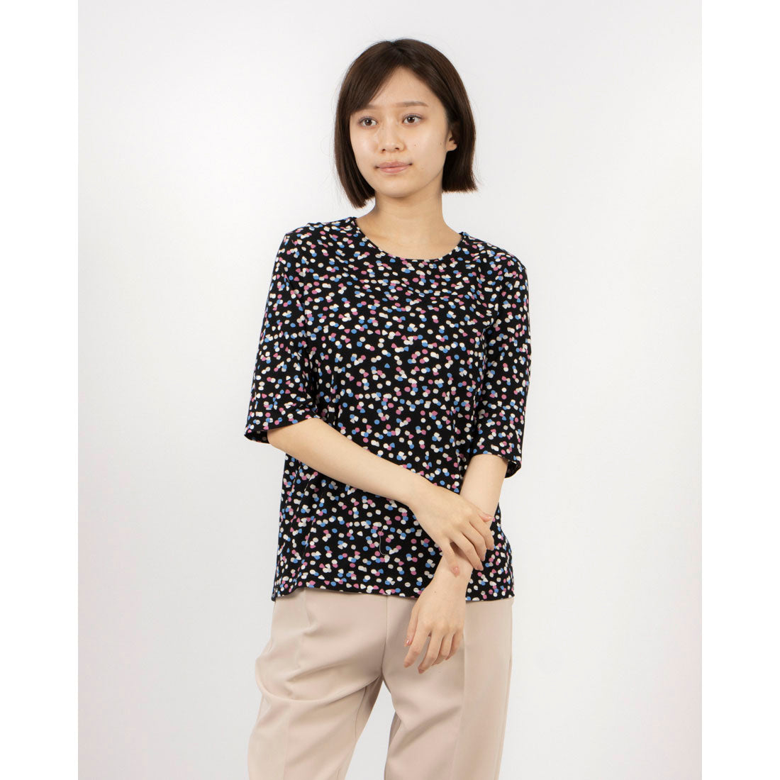 コケットコレクション COKETT COLLECTION プリントカットソー （クロ） クロ