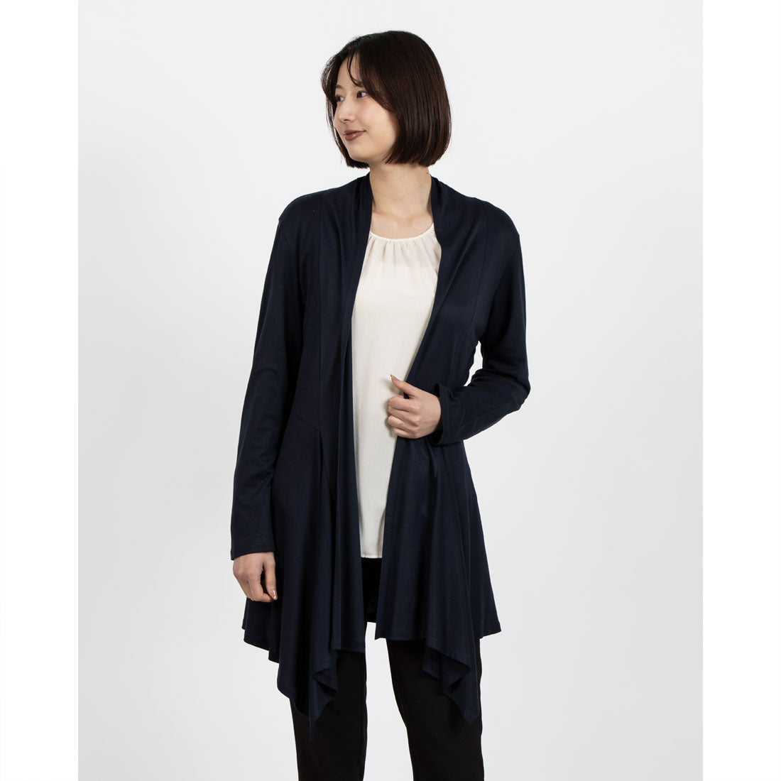 コケットコレクション COKETT COLLECTION 着流しカーディガン （ネイビー） ネイビー