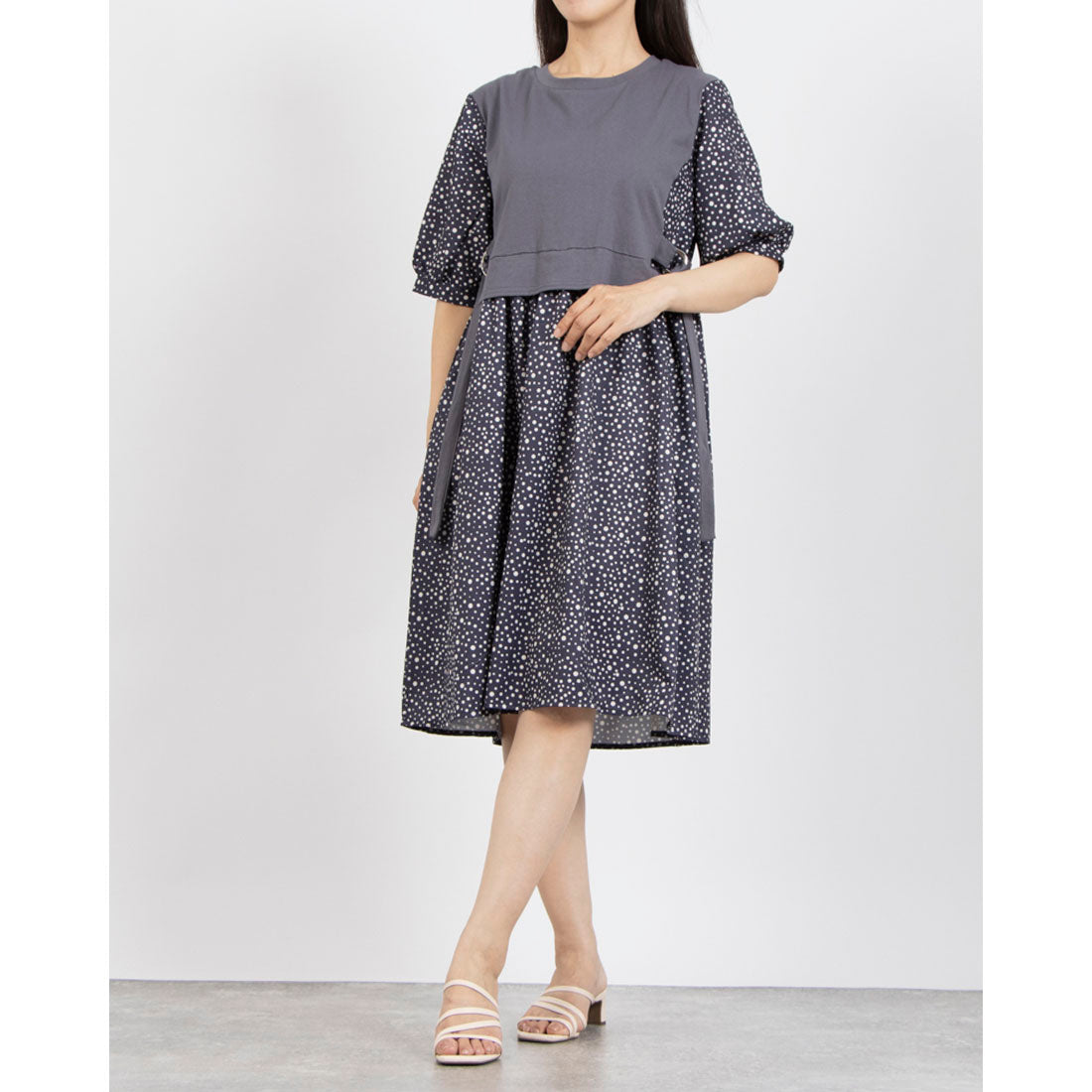 コケットコレクション COKETT COLLECTION 布帛ワンピース （ネイビー） ネイビー
