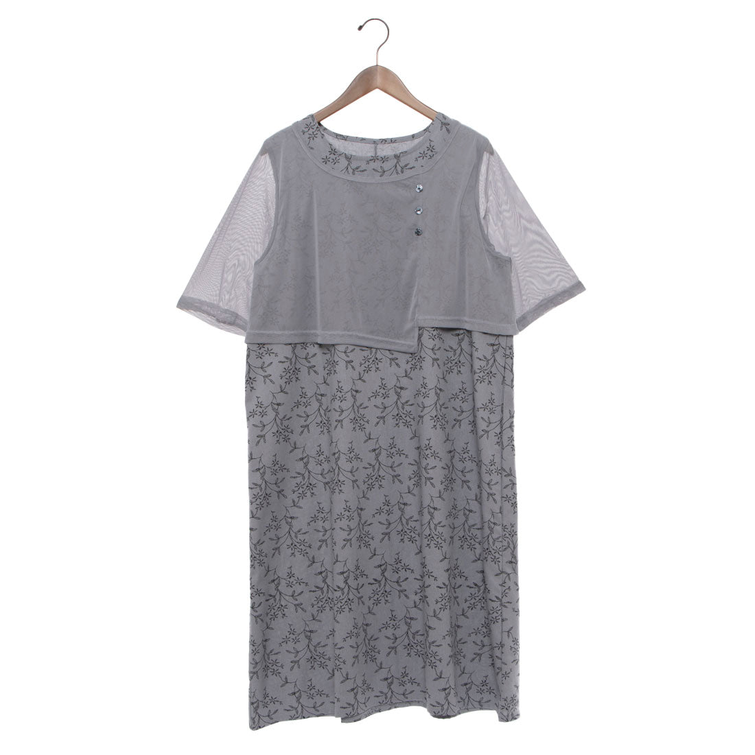 コケットコレクション COKETT COLLECTION 布帛ワンピース （グレー） グレー