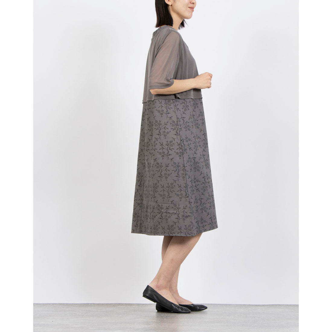 コケットコレクション COKETT COLLECTION 布帛ワンピース （グレー） グレー
