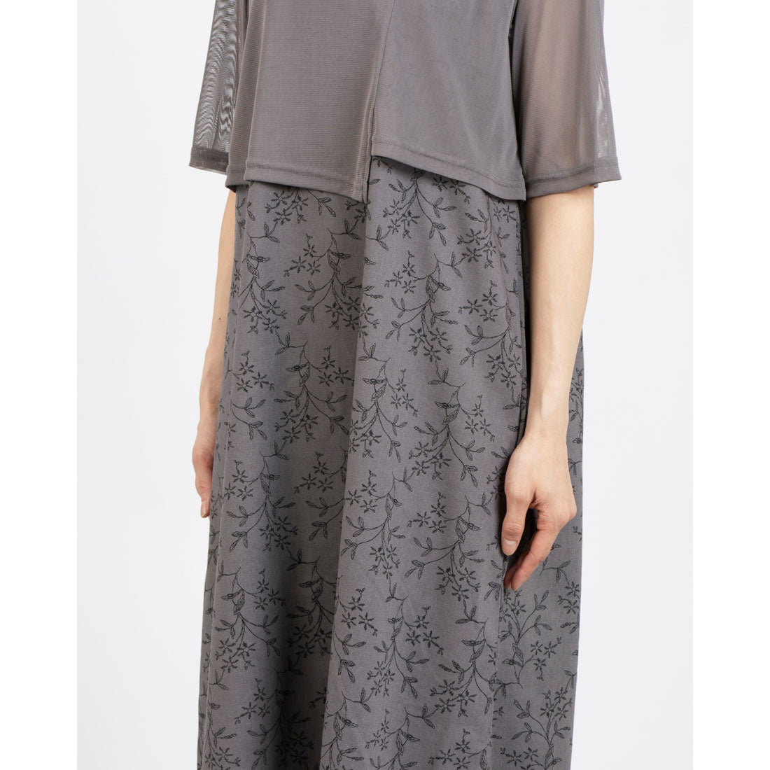 コケットコレクション COKETT COLLECTION 布帛ワンピース （グレー） グレー