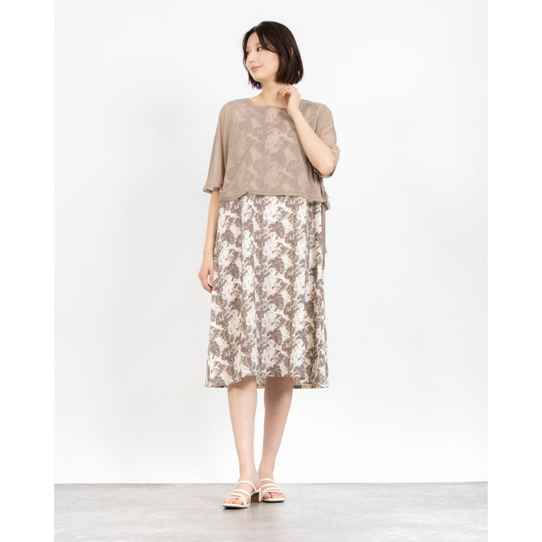 コケットコレクション COKETT COLLECTION 布帛ワンピース （ベージュ） ベージュ