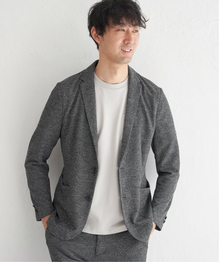 イッカラウンジ ikka LOUNGE GOKUラクワークメランジライトJKT （グレー） グレー