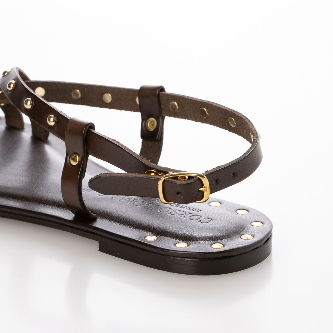 【hana】CORSO ROMA, 9　SLIDE SANDAL CORSO ROMA 9 CORSO ROMA 9 Studded Leather Sandals