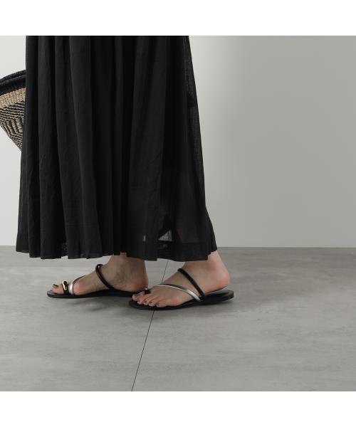 コルソローマ ノーヴェ CORSO ROMA 9 CORSO ROMA 9 サンダル 403-A レザー フラット （NERO-ARGENTO/シルバー） NERO-ARGENTO/シルバー